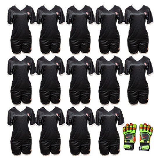 Adult Football Kit (Set of 14+ 1 Goal Keeper Gloves)