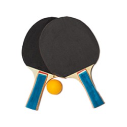 Table Tennis Racket (Set of 2 + 1 Ball)
